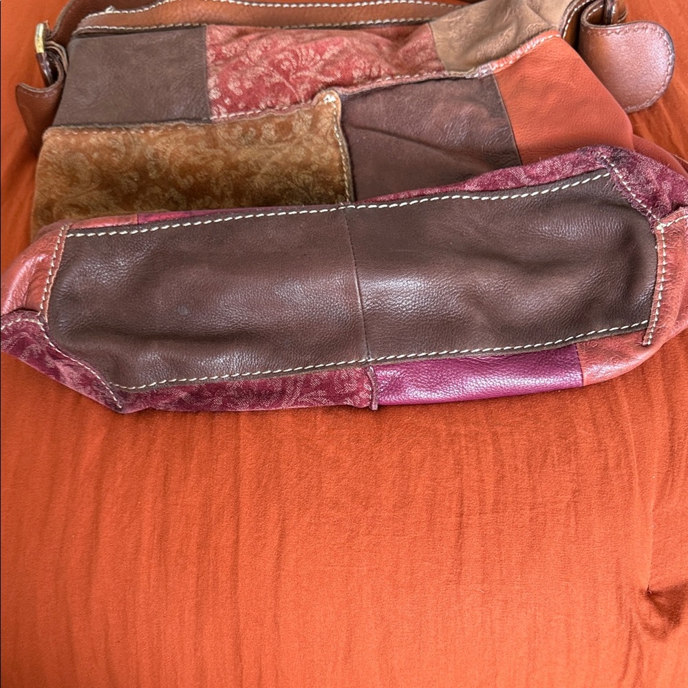 Fossil Multicolor Patchwork Leather Shoulder Bag - image 7